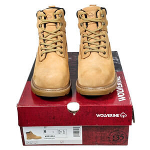 Wolverine Floorhand Insulated Steel-Toe 6" Women's 8W Brown Work Boots W221024